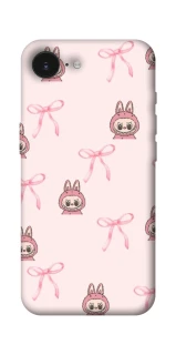 Чехол на Apple iPhone 17e (6.1") Pink bows and Labubus фото 1 из 1