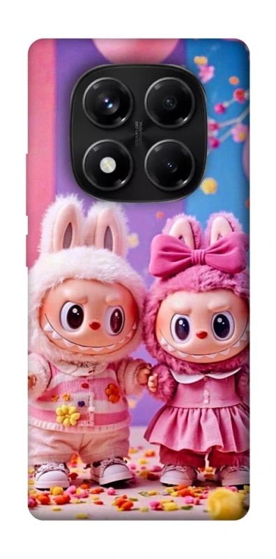 Чохол на Xiaomi Redmi Note 14 Pro 5G Labubu twins ver.2 фото 1 з 1