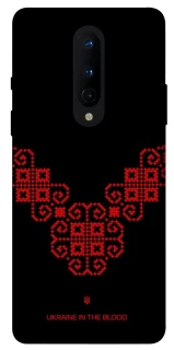 Чехол на OnePlus 8 Черно-красная вышиванка фото 1 из 1