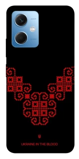 Чехол на Xiaomi Poco X5 5G Черно-красная вышиванка фото 1 из 1