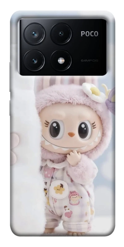 Чохол на Xiaomi Poco X6 Labubu Happy фото 1 з 1