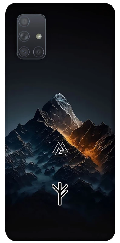 Чехол на Samsung Galaxy A71 Руны в горах фото 1 из 1