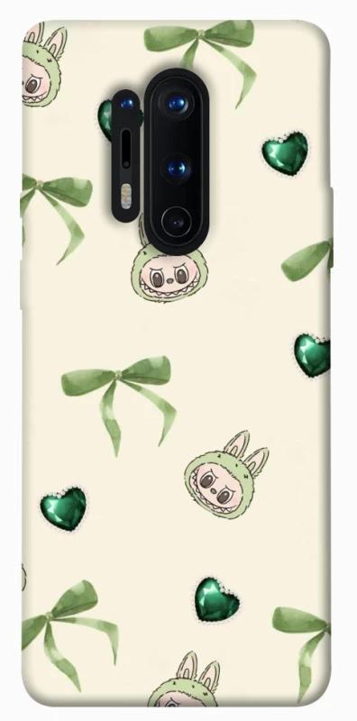 Чохол на OnePlus 8 Pro Labubu Green Heart фото 1 з 1