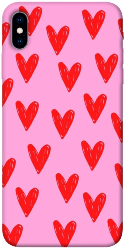 Чохол на Apple iPhone X (5.8") Red hearts 2 фото 1 з 1