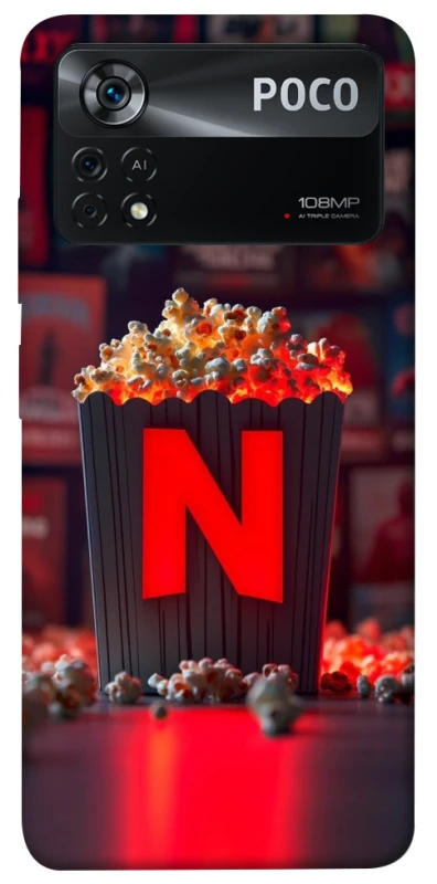 Чохол на Xiaomi Poco X4 Pro 5G Netflix and popcorn фото 1 з 1