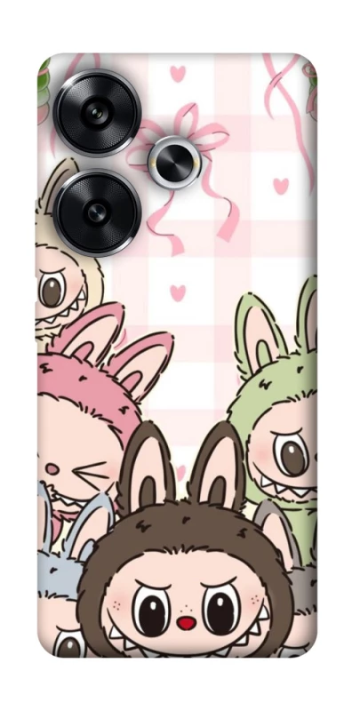 Чохол на Xiaomi Poco F6 All Labubu 2 фото 1 з 1