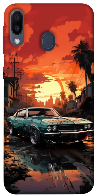 Чохол на Samsung Galaxy M20 Car at sunset фото 1 з 1