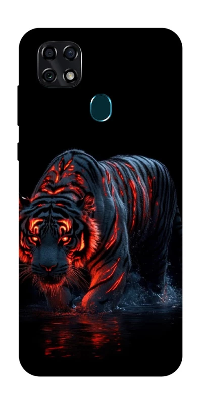 Чехол на ZTE Blade 20 Smart fire tiger фото 1 из 1