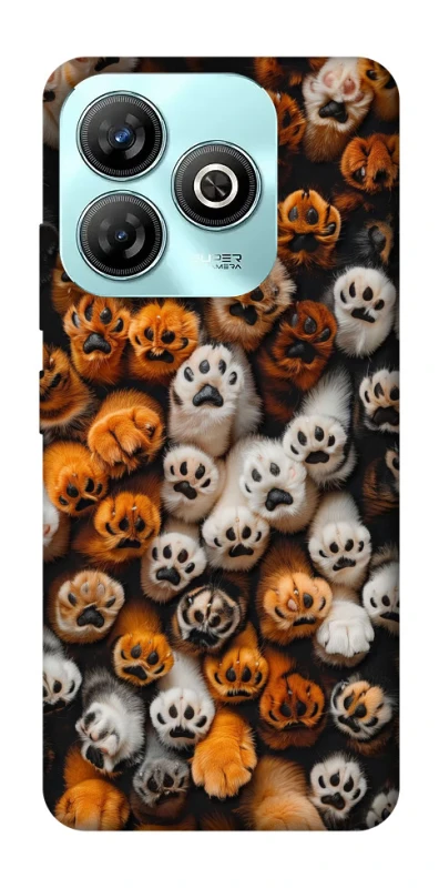 Чехол на ZTE Blade A75 4G Сat paws фото 1 из 1