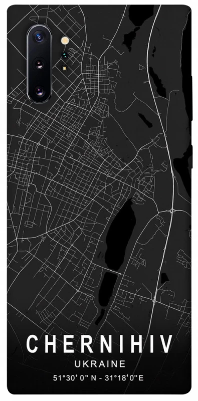 Чехол на Samsung Galaxy Note 10 Plus Chernihiv map фото 1 из 1