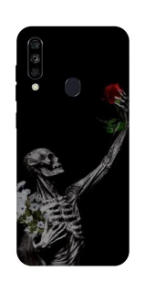 Чехол на ZTE Blade A7 (2020) Skeleton vs Rose фото 1 из 1