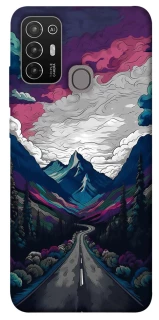 Чехол на ZTE Blade A52 Нарисованные горы фото 1 из 1