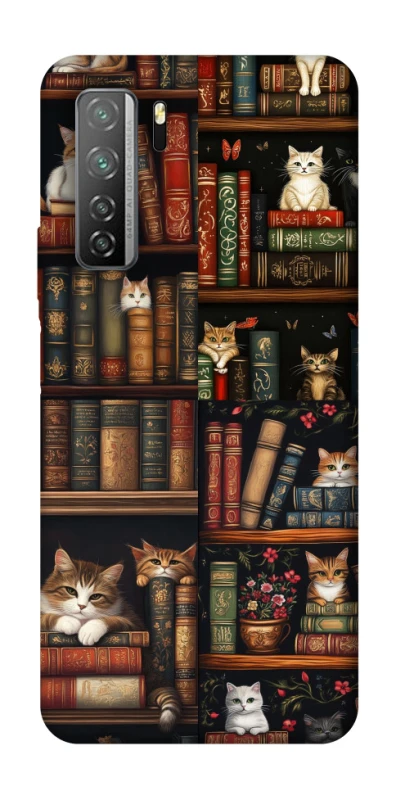 Чохол на Huawei Nova 7 SE Cats & Books фото 1 з 1
