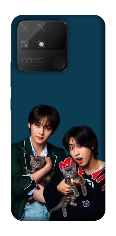 Чехол на Realme Narzo 50A Lee Know and Han - Stray Kids фото 1 из 1