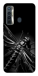 Чохол на TECNO Camon 17 Black dragonfly фото 1 з 1