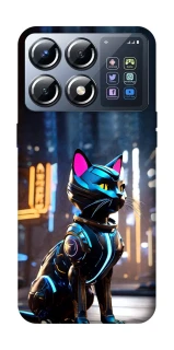 Чехол на Xiaomi POCO X8 Pro Cyber cat фото 1 из 1