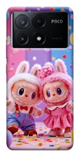Чехол на Xiaomi Poco X6 Labubu twins ver.3 фото 1 из 1