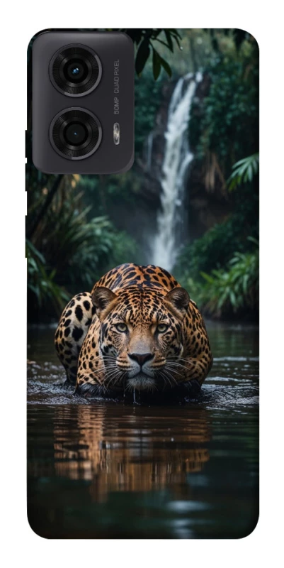 Чохол на Motorola Moto G24 Leopard in water фото 1 з 1