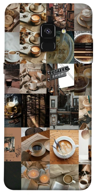 Чохол на Samsung A530 Galaxy A8 (2018) Coffee collage ver.3 фото 1 з 1