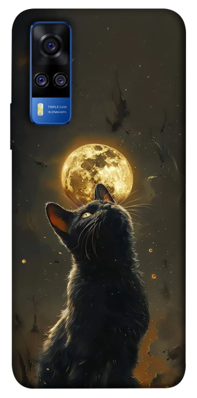 Чехол на Vivo Y51a Кот под луной v2 фото 1 из 1