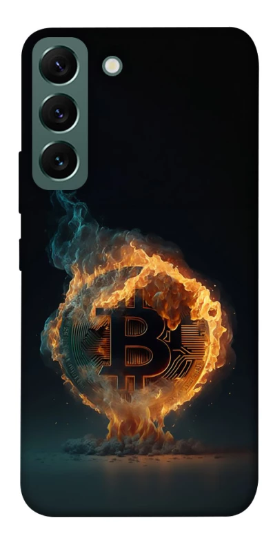 Чехол на Samsung Galaxy S22 Fire Bitcoin фото 1 из 1