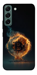 Чехол на Samsung Galaxy S22 Fire Bitcoin фото 1 из 1