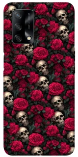 Чехол на Oppo A74 4G Черепа и розы фото 1 из 1