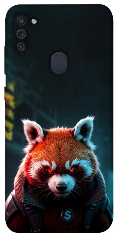 Чохол на Samsung Galaxy M11 Cyber Red Panda фото 1 з 1