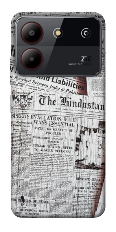 Чехол на ZTE Blade A54 4G Газеты фото 1 из 1