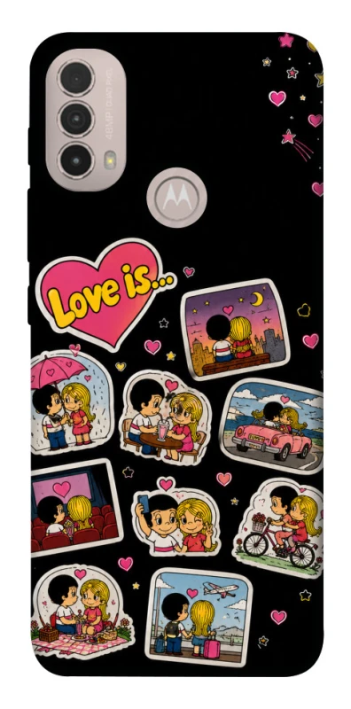 Чохол на Motorola Moto E40 Love is ver.3 фото 1 з 1