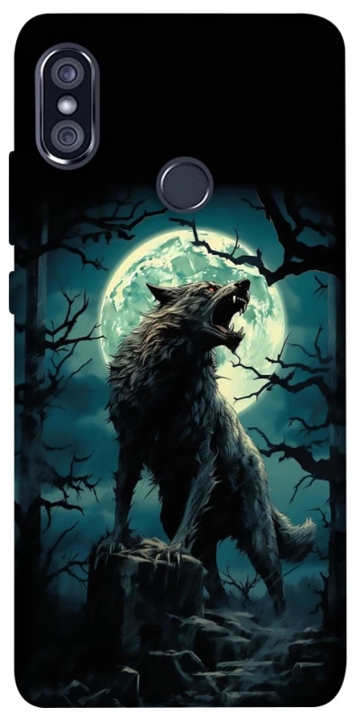 Чохол на Xiaomi Redmi Note 5 Pro / Note 5 (AI Dual Camera) Вовк під місяцем фото 1 з 1