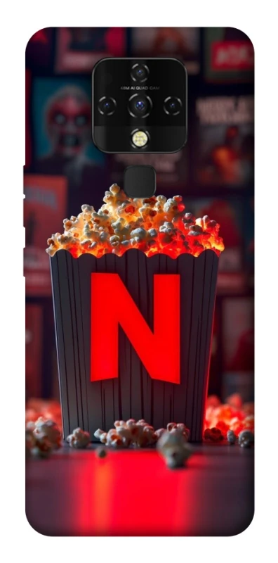 Чехол на TECNO Camon 16 SE Netflix and popcorn фото 1 из 1