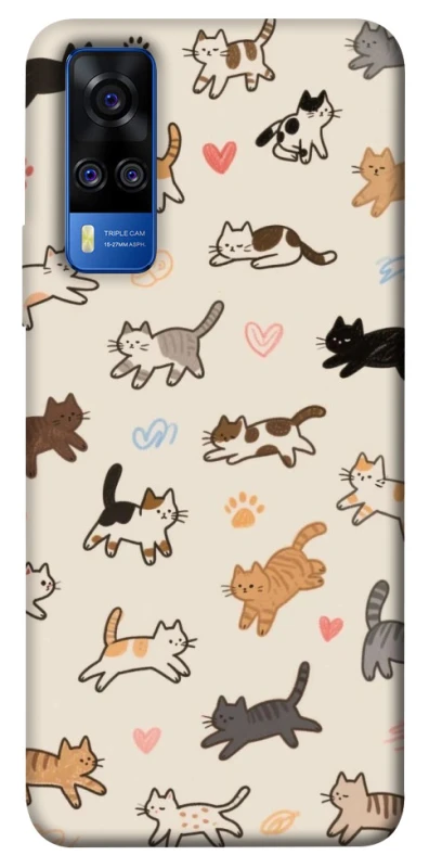 Чохол на Vivo Y51a Cat style ver.2 фото 1 з 1