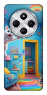 Чохол на Xiaomi Redmi 14C / Poco C75 crazy cat фото 1 з 1