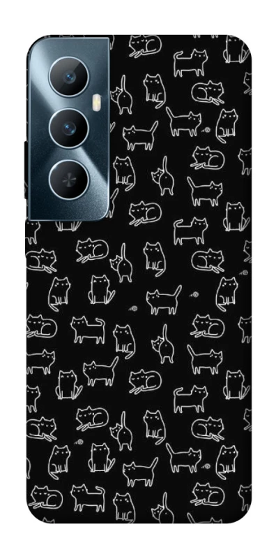 Чохол на Realme C65 4G Black Cats фото 1 з 1
