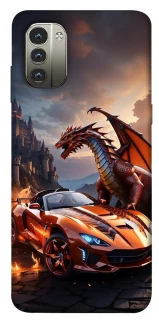 Чохол на Nokia G11 Сar and dragon фото 1 з 1