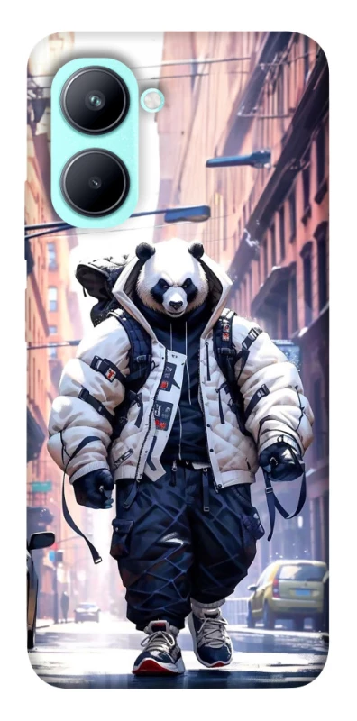 Чехол на Realme C33 Панда курьер фото 1 из 1