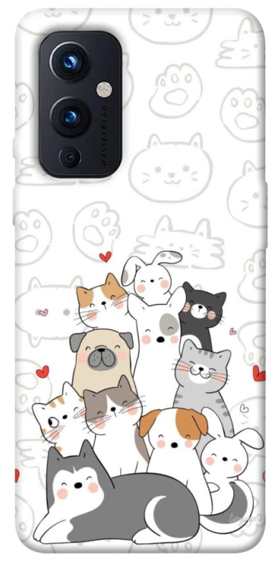 Чохол на OnePlus 9 Funny Pets фото 1 з 1
