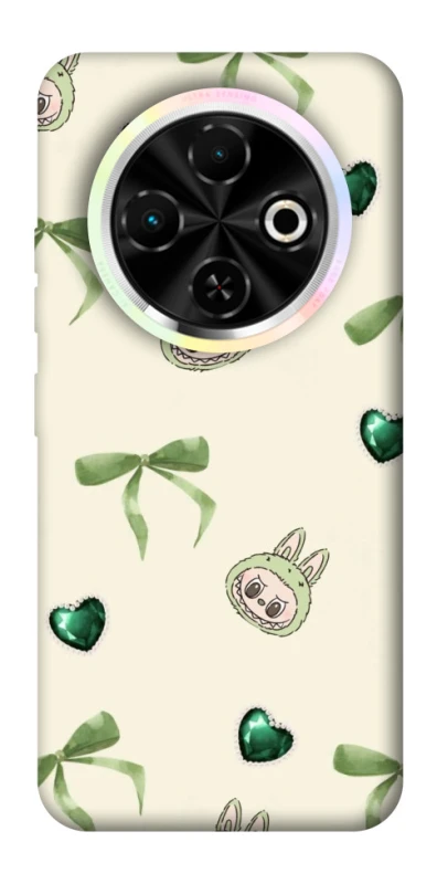 Чохол на TECNO Spark 30C Labubu Green Heart фото 1 з 1