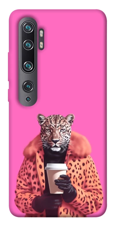 Чехол на Xiaomi Mi Note 10 / Note 10 Pro / Mi CC9 Pro Леопард с кофе фото 1 из 1