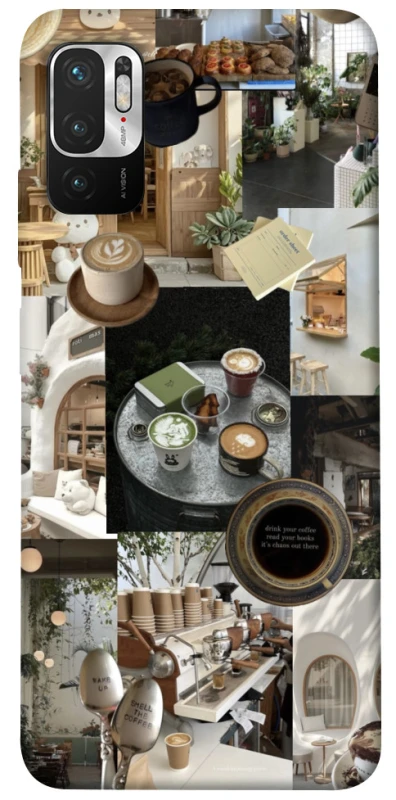 Чохол на Xiaomi Poco M3 Pro 4G / 5G Coffee collage ver.4 фото 1 з 1