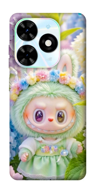 Чохол на TECNO Spark Go 2024 Labubu & Flowers ver.2 фото 1 з 1