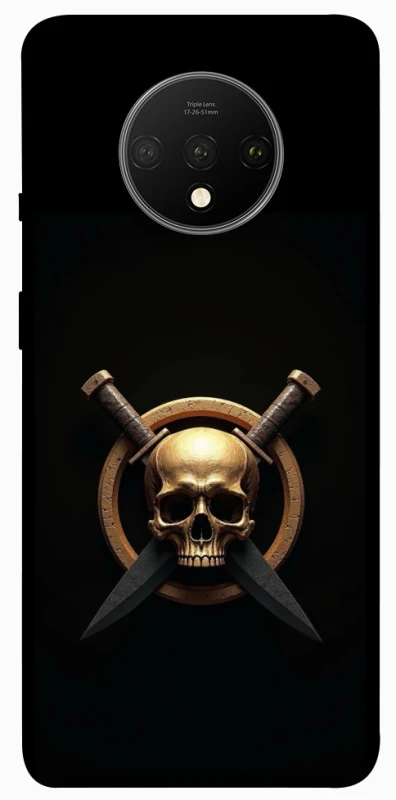Чохол на OnePlus 7T Golden Skull фото 1 з 1