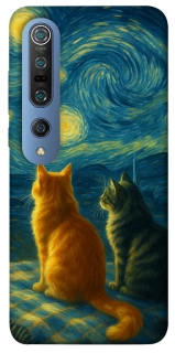 Чохол на Xiaomi Mi 10 / Mi 10 Pro Cats under the stars фото 1 Чохол на Xiaomi Mi 10 / Mi 10 Pro Cats under the stars фото 1 з 1