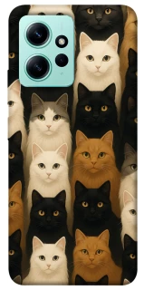 Чехол на Xiaomi Redmi Note 12 4G Colorful Cat Collage фото 1 из 1