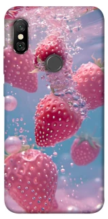 Чохол на Xiaomi Redmi Note 6 Pro Полуниця в воді фото 1 з 1