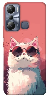 Чохол на Infinix Hot 20i Сat with glasses фото 1 з 1