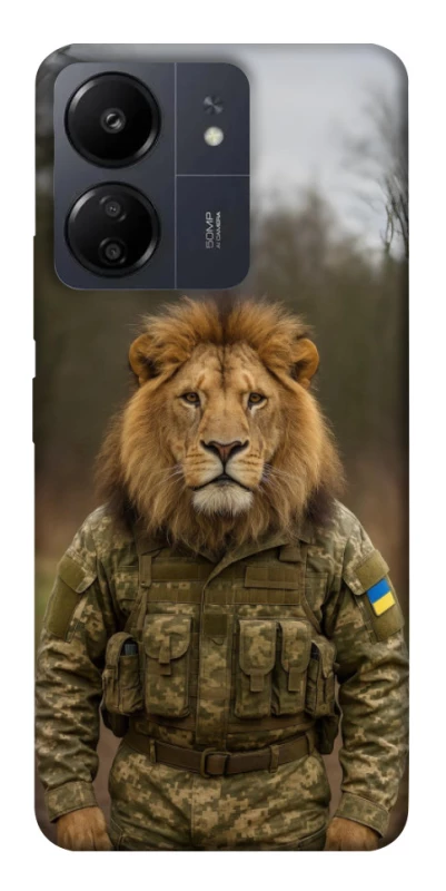 Чехол на Xiaomi Poco C65 Лев защитник фото 1 из 1