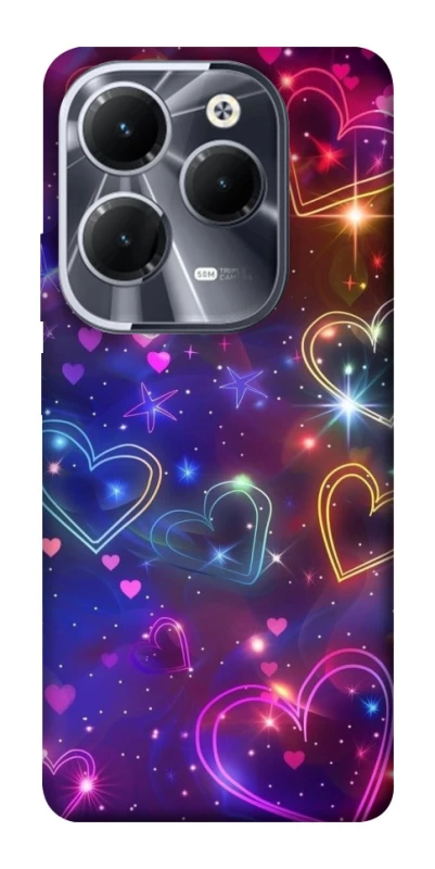 Чохол на Infinix Hot 40 Drawn hearts фото 1 з 1