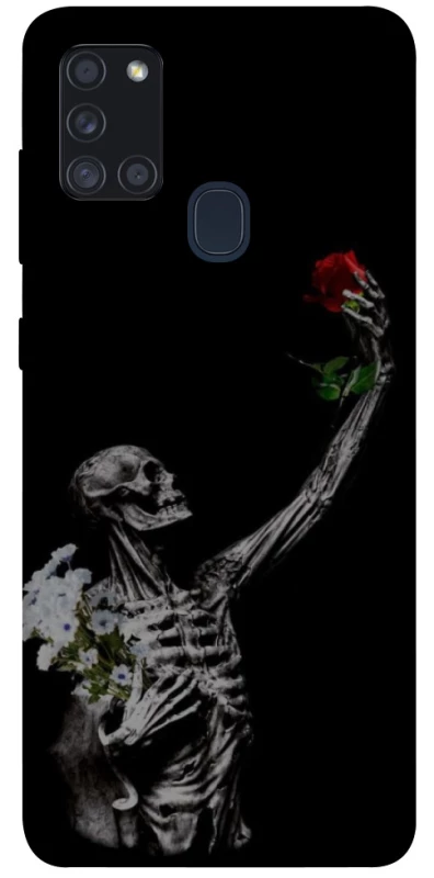 Чехол на Samsung Galaxy A21s Skeleton vs Rose фото 1 из 1